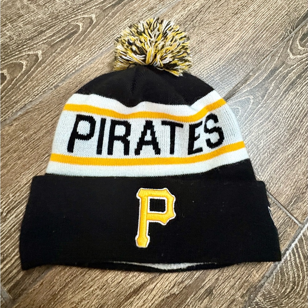 New Era Black and Yellow Pirates Beanie